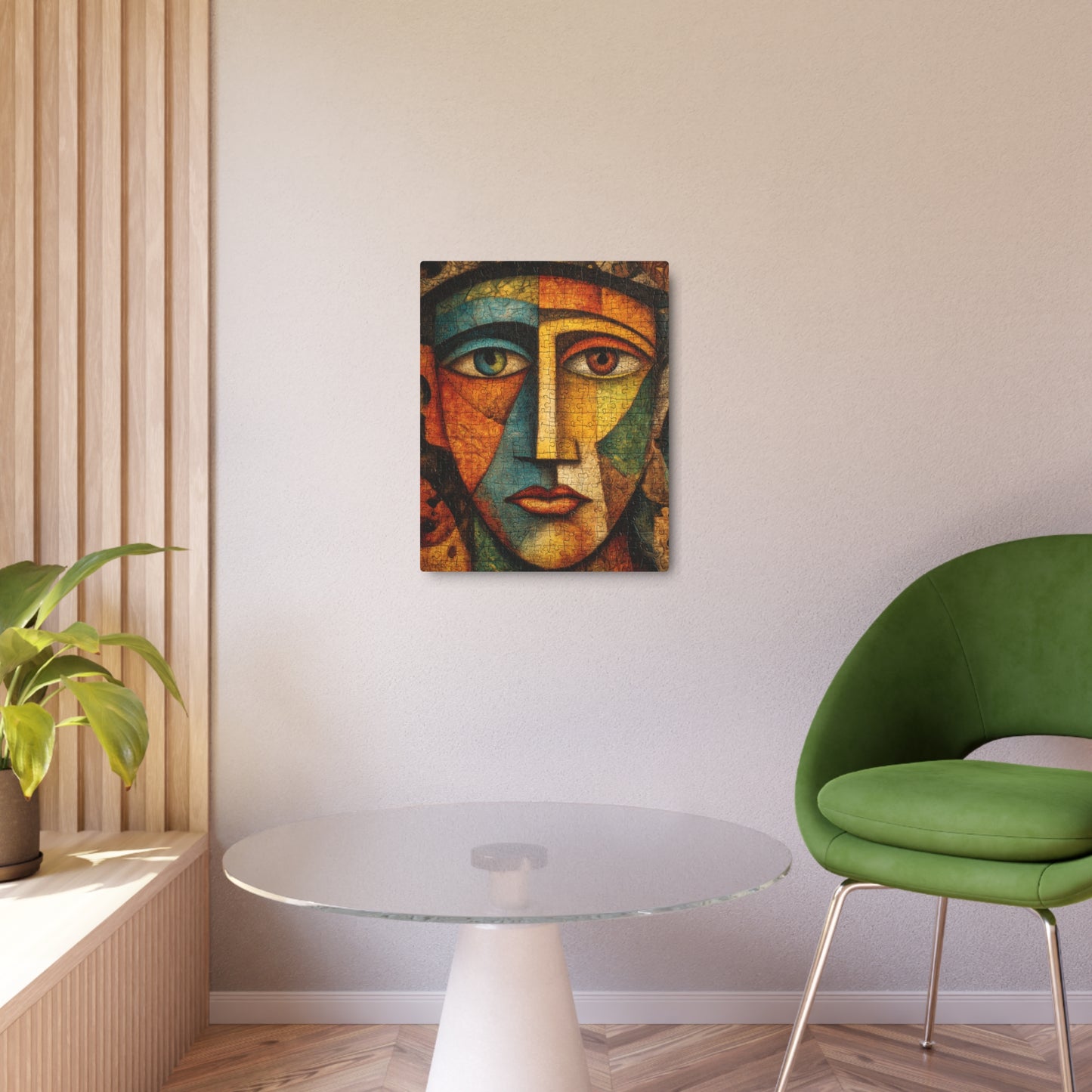 Picasso-Inspired Metal Wall Art Puzzle - Life Print Style Decor
