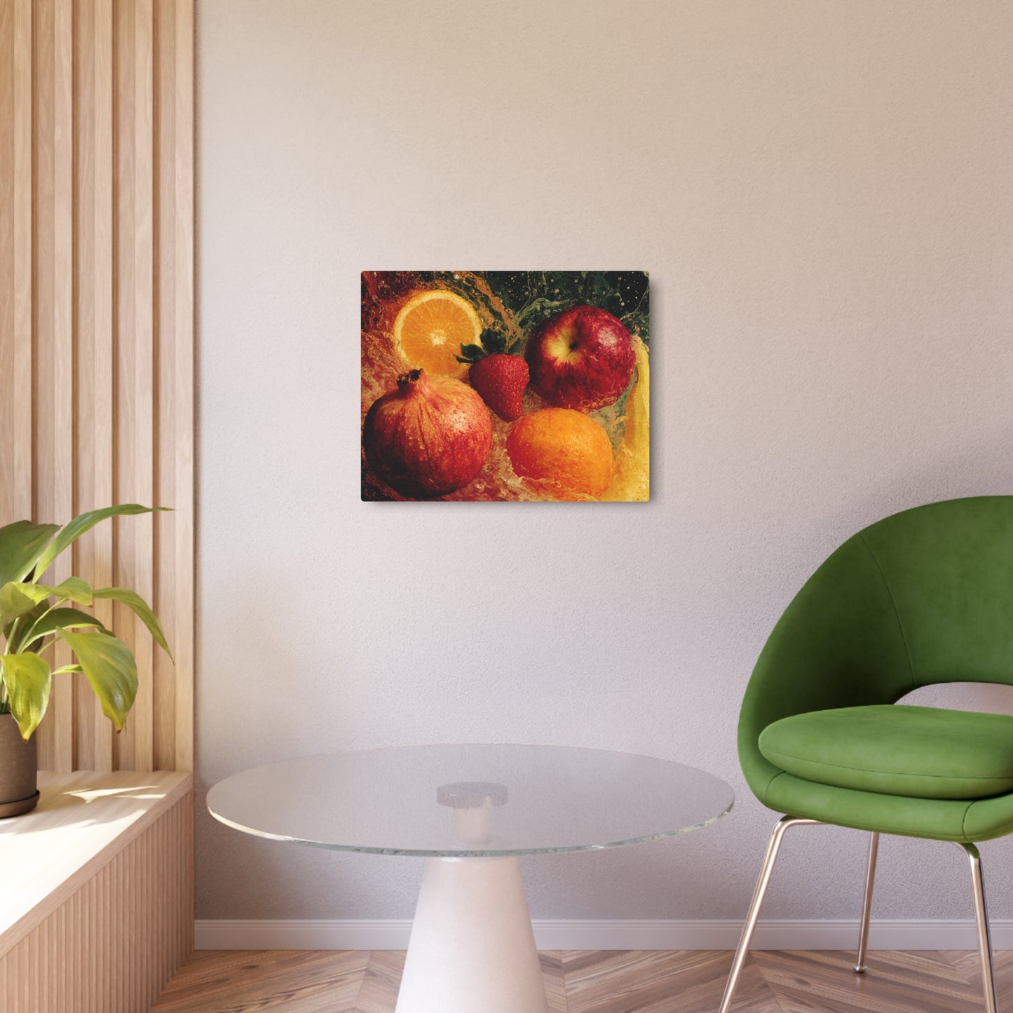 Dutch Inspired Willem De Kooning Abstract Fruit Metal Wall Art