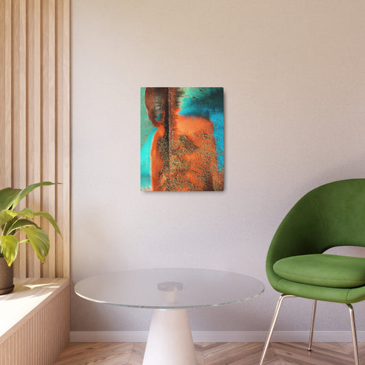 Rustikum - Wild Haired Rust Portrait - Unique 16x20 Metal Print by Asia Popinska - Metal Wall Art Print