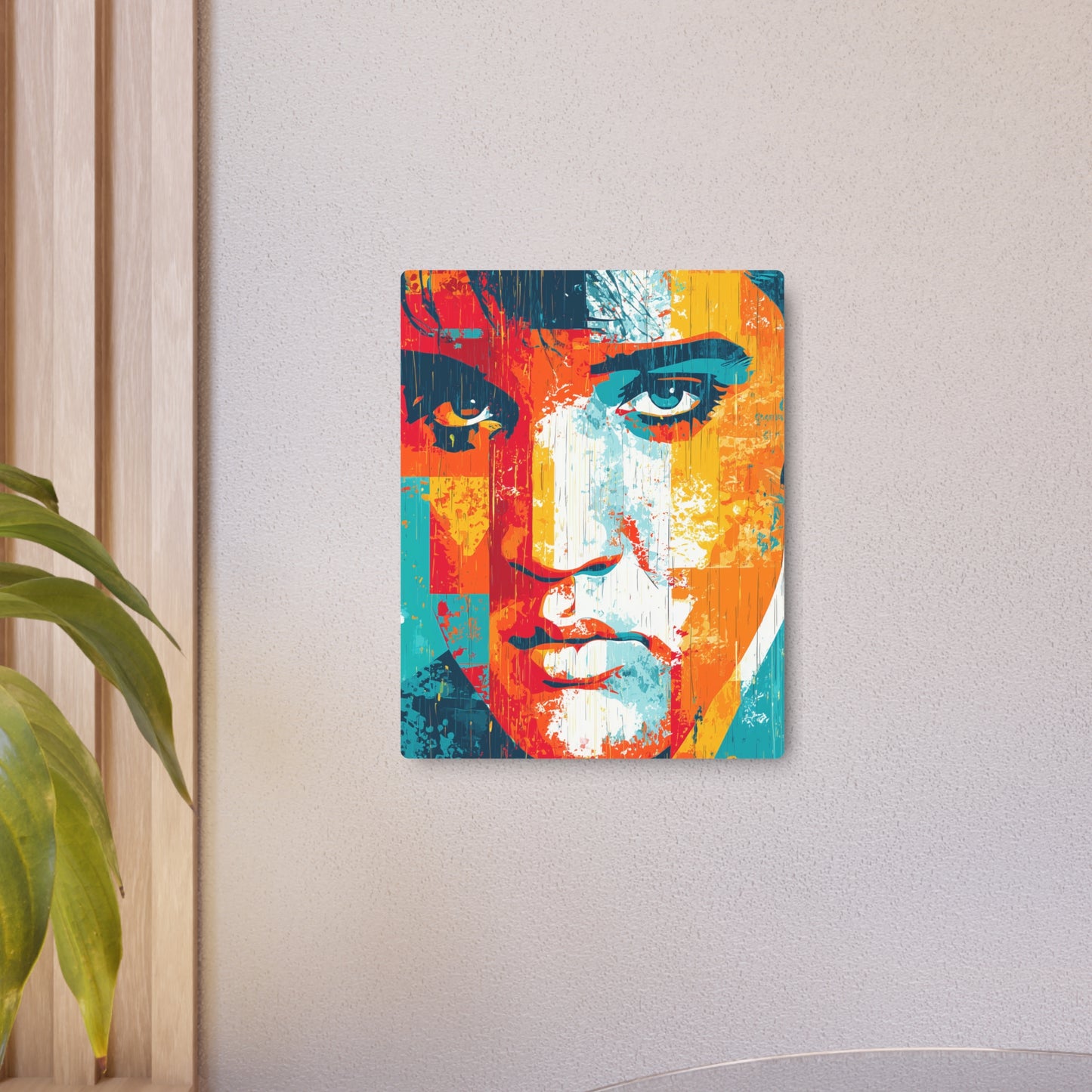 Trendy Pop Art Elvis Presley Metal Wall Art – Colorful, Expressive & Artistic
