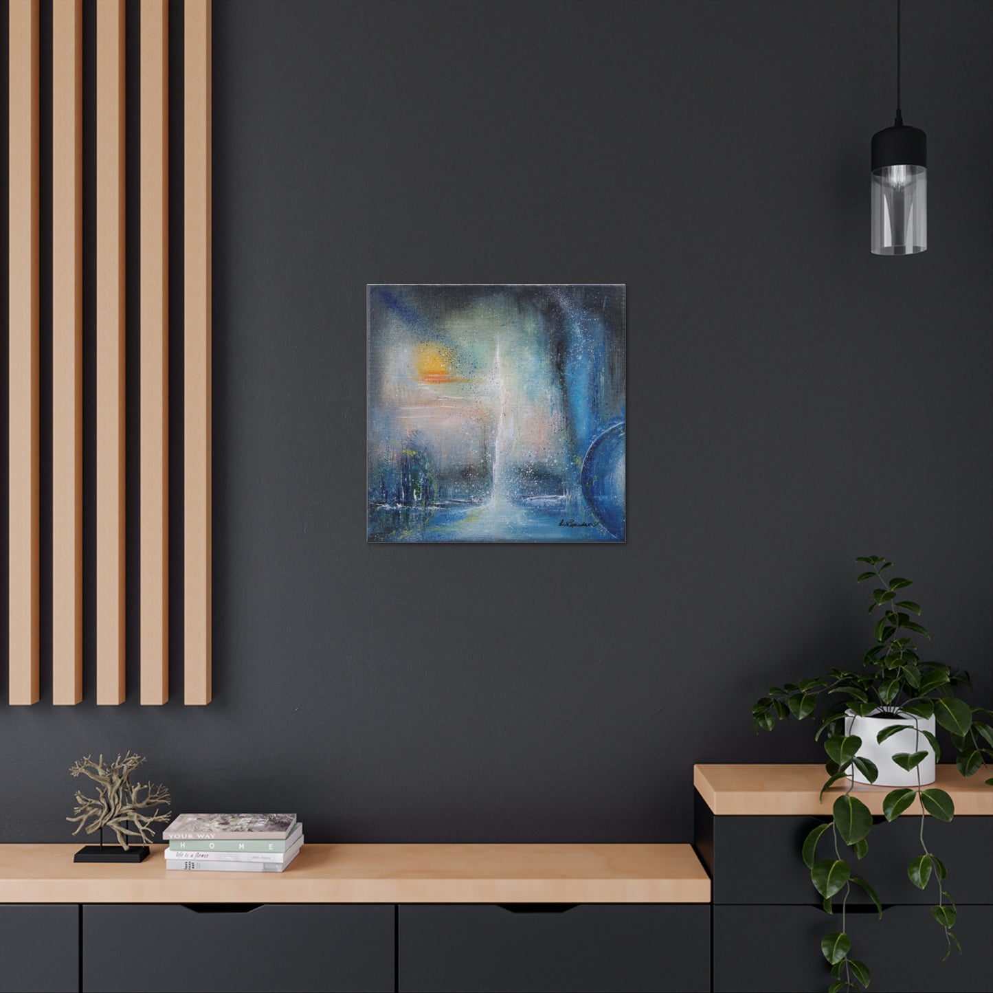 Moody Blues - Reprduction on Canvas - Artist Asia Popinska
