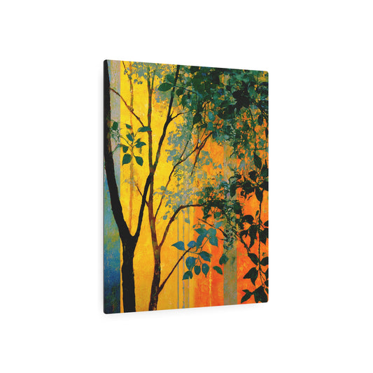 Rothko-Styled Abstract Acrylic Metal Wall Art - Chic Home Decor - Metal Wall Art Print