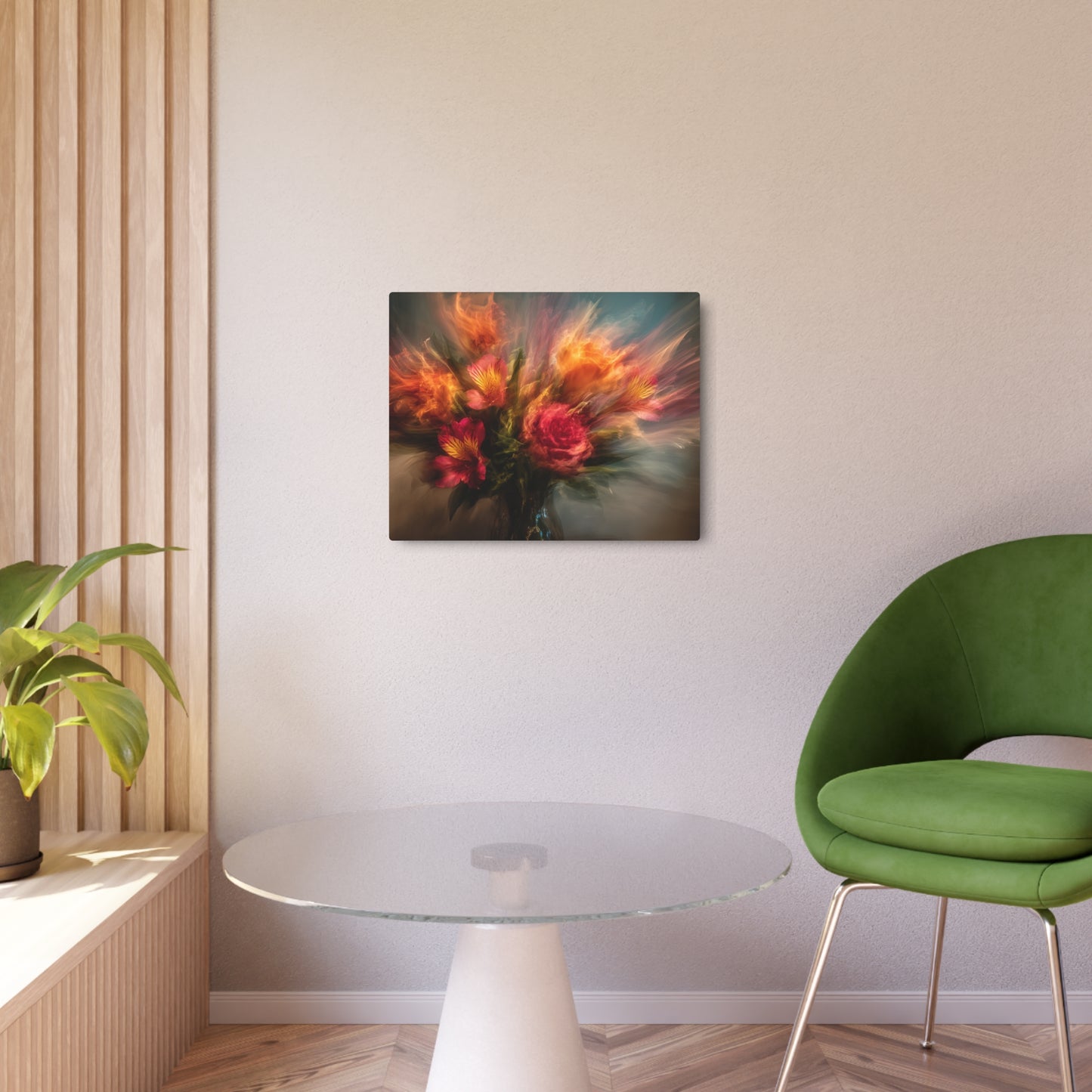 Willem de Kooning Inspired Metal Wall Art – Abstract Floral