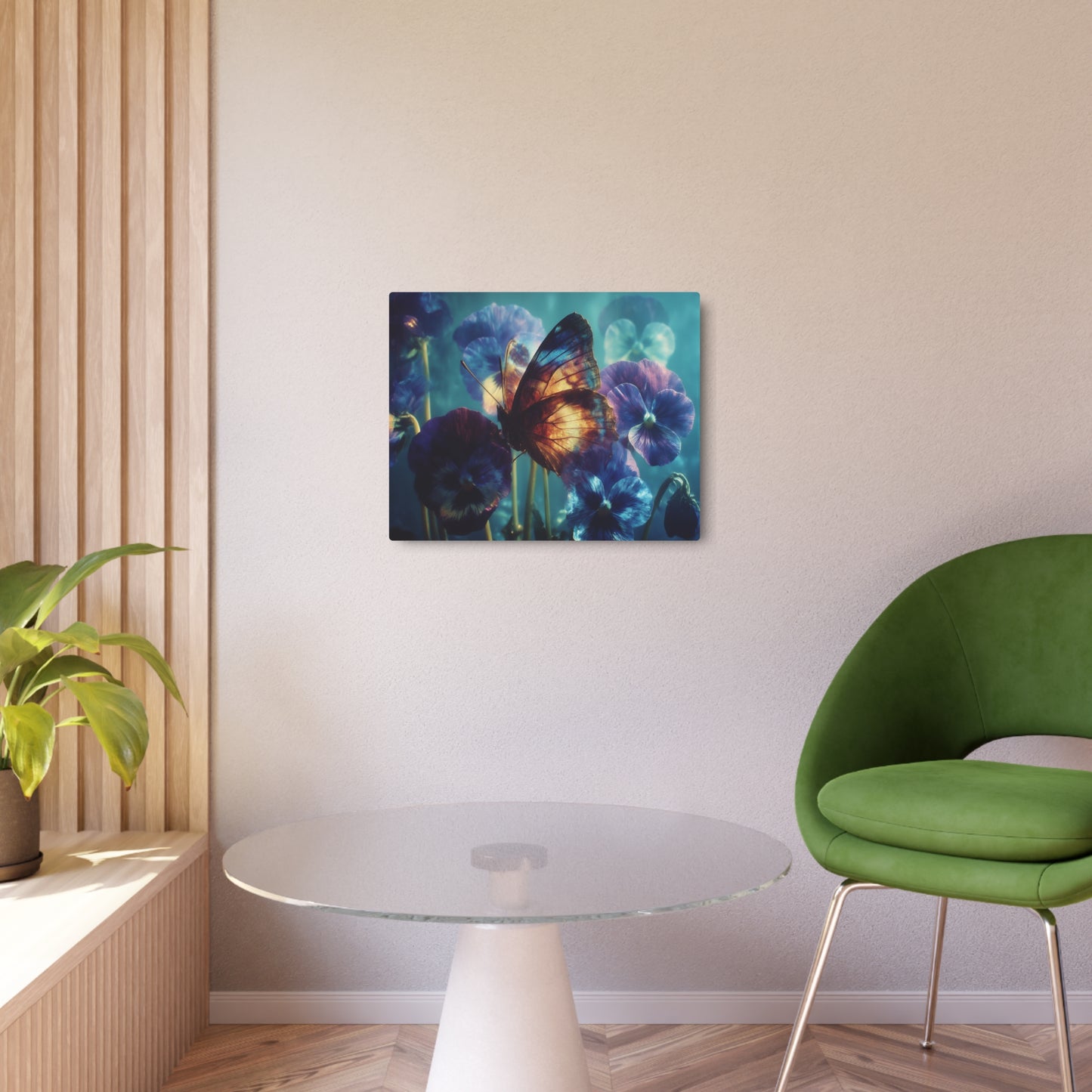 Cinestill 800T Worm Butterfly Metal Wall Art - Vibrant Home Decor Sign