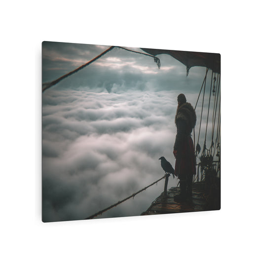 Majestic Odin Metal Wall Art - Norse Mythology Inspired Decor Piece - Metal Wall Art Print