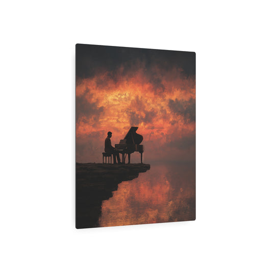 Vintage Charlie Bowater Style Digital Painting Metal Wall Art - Metal Wall Art Print