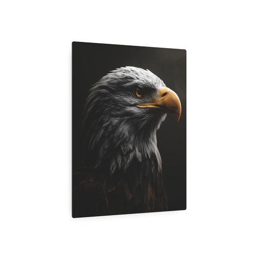 Majestic Bald Eagle - Metal Wall Art for Dramatic Studio Landscaping - Metal Wall Art Print
