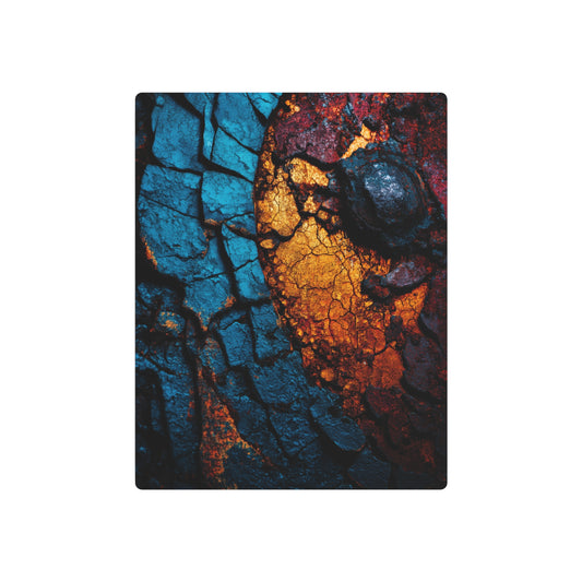 Rustic Beauty Surreal Wall Art Sign – Vibrant Colors, Metal Texture - Metal Wall Art Print