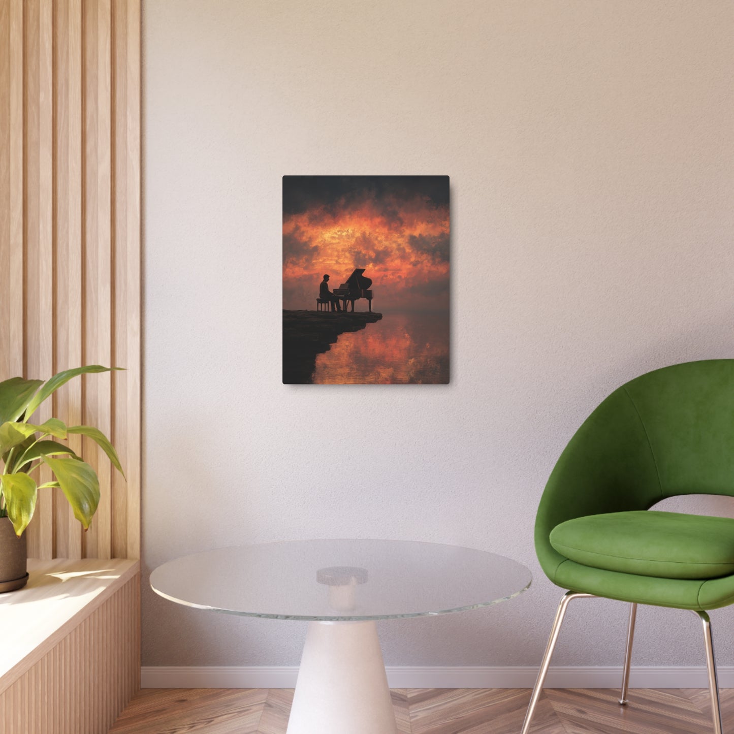 Vintage Charlie Bowater Style Digital Painting Metal Wall Art