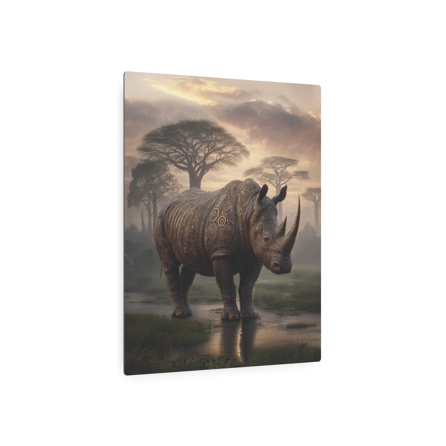 Steampunk Wildlife Predawn Metal Wall Art - Unique Decor Statement