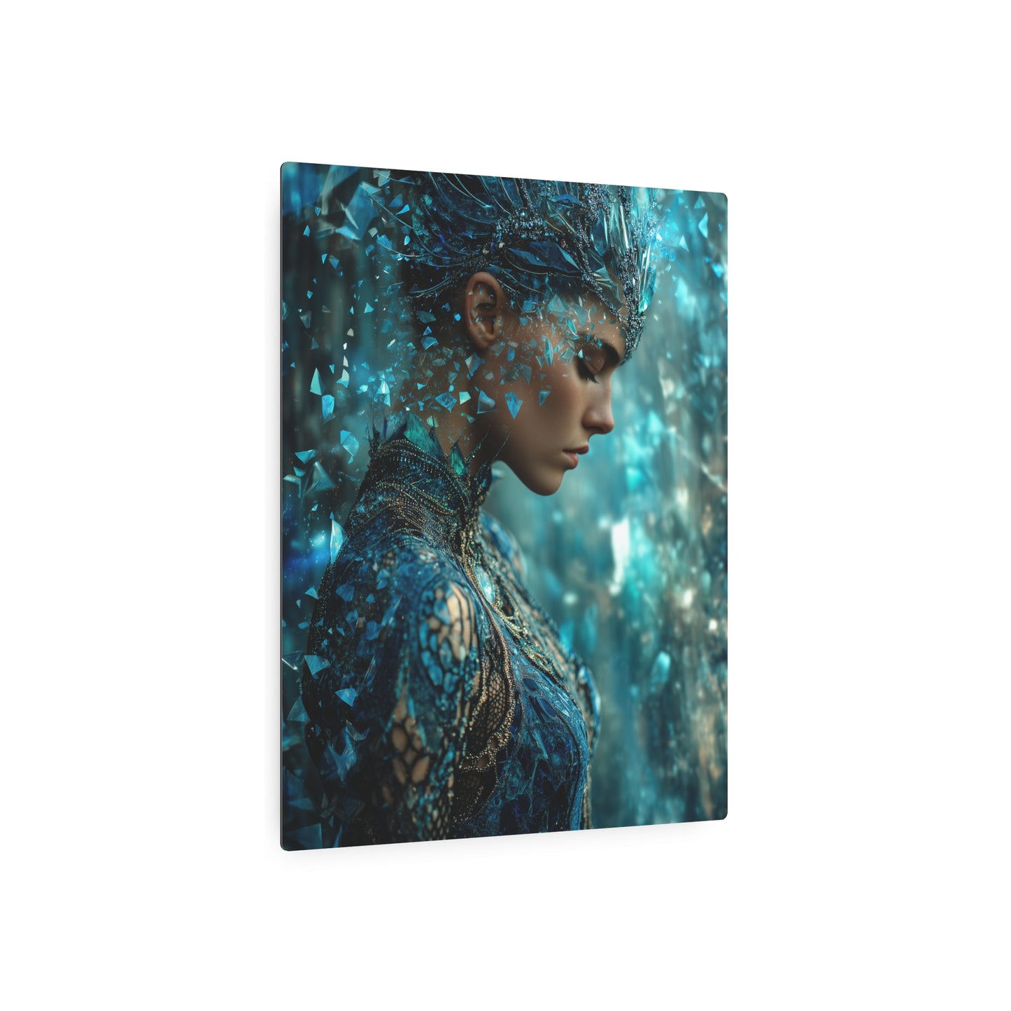 Galactic Royalty Wall Art: 8K Photorealistic Metal Wall Art Sign