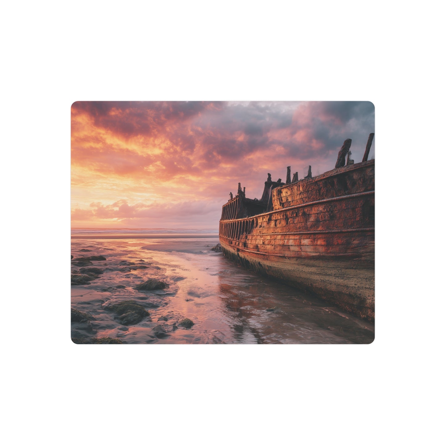 Nautical Pirate Ship Wall Art – Unique Metal Décor with Fujifilm Pro 4 - Metal Wall Art Print