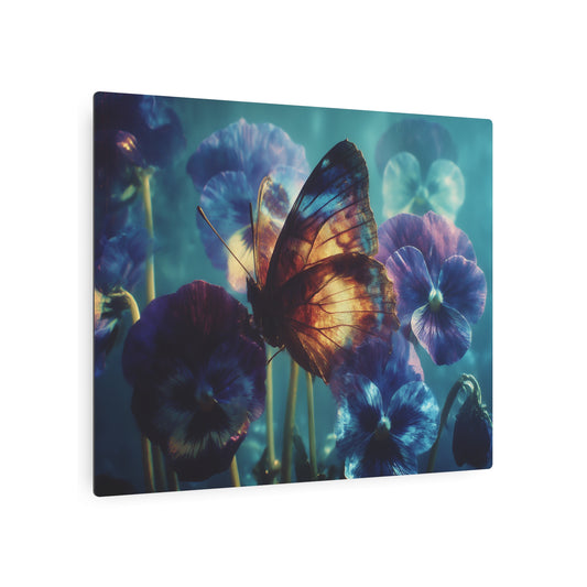 Cinestill 800T Worm Butterfly Metal Wall Art - Vibrant Home Decor Sign - Metal Wall Art Print