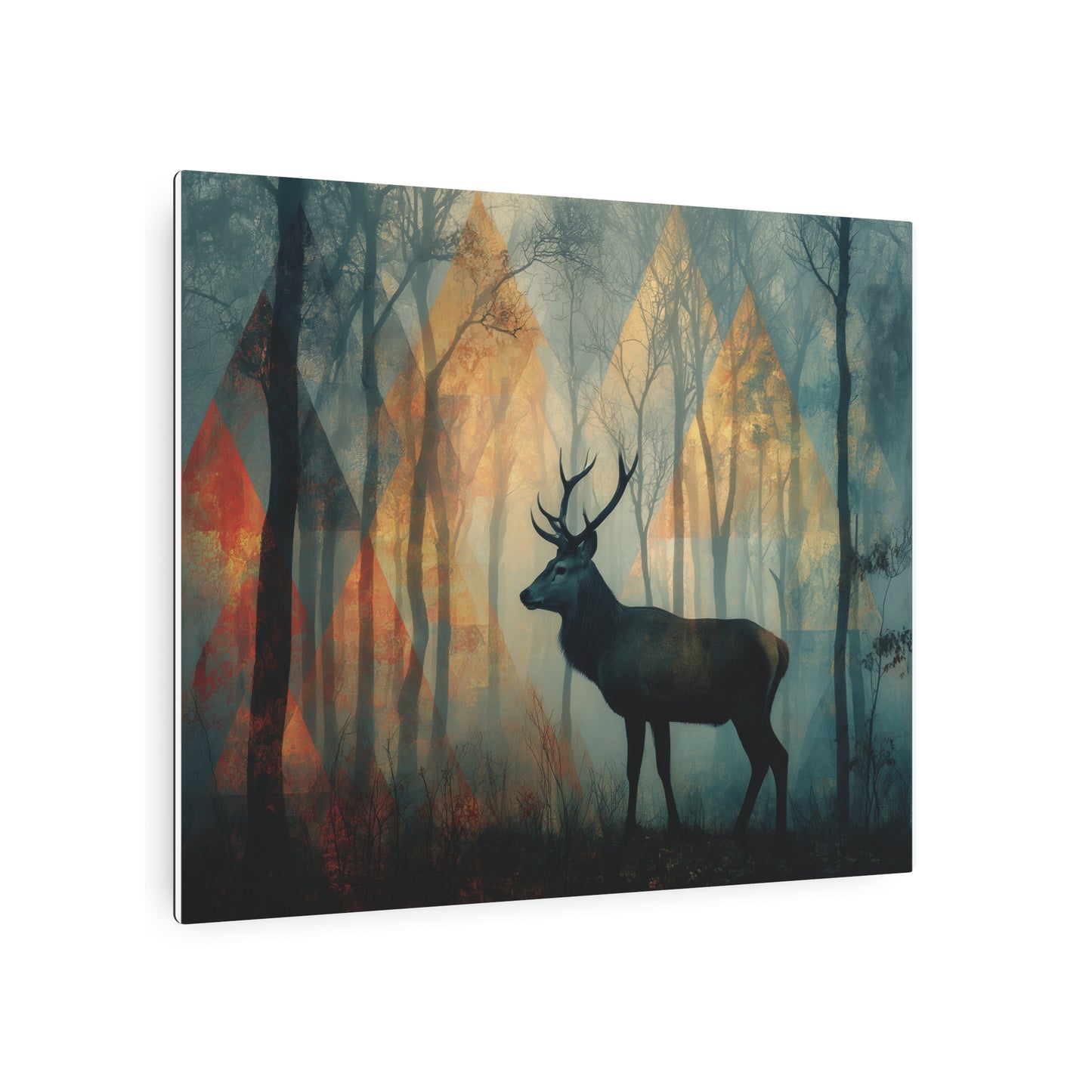 Kazimir Malevich Abstract Art Metal Print Solitary Stag Geometric Wall Art