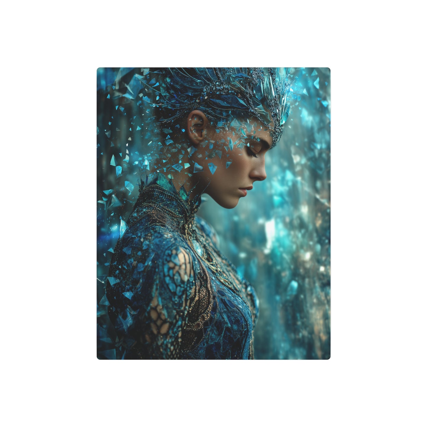 Galactic Royalty Wall Art: 8K Photorealistic Metal Wall Art Sign