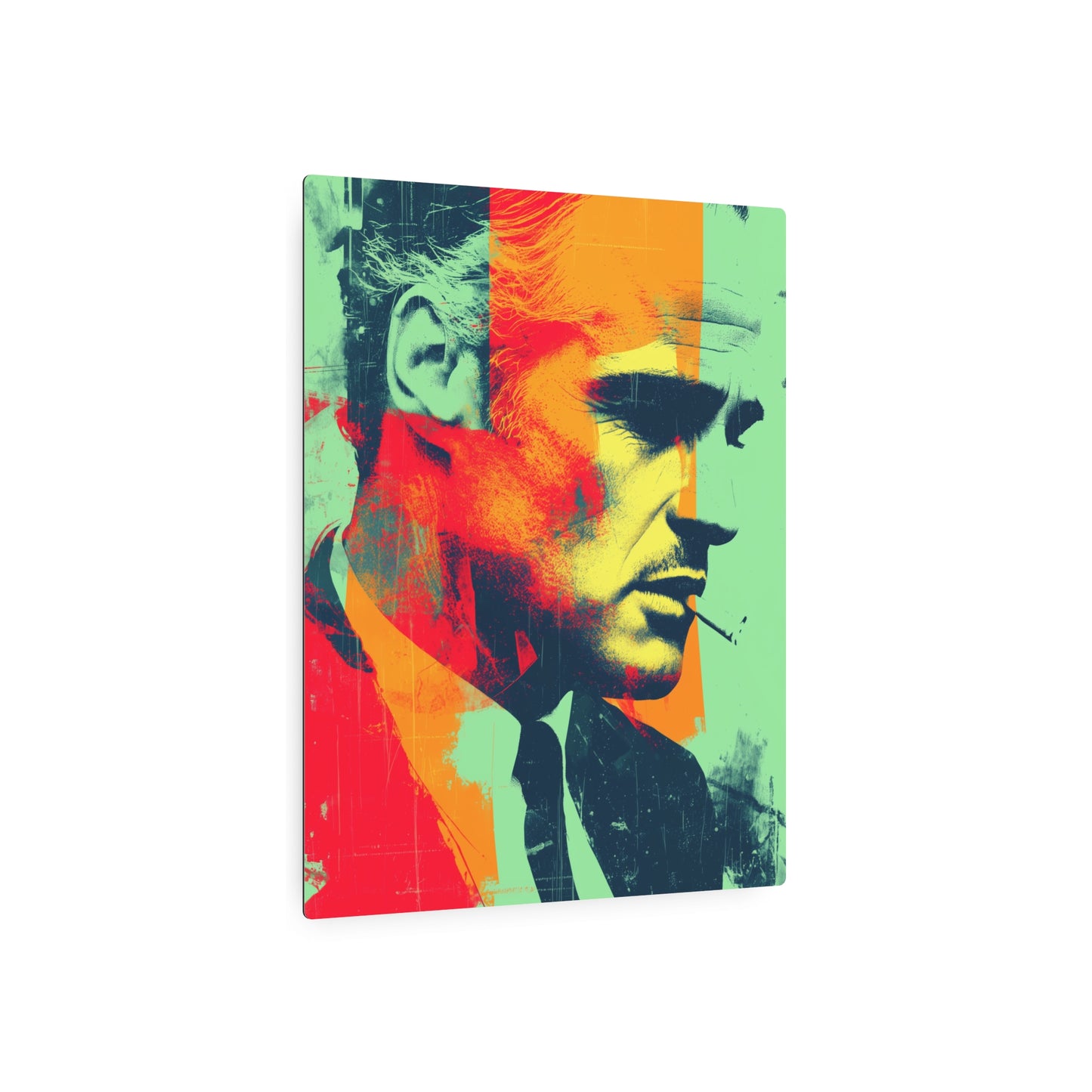 "Vintage Marlon Brando Pop Art Metal Wall Sign - Colorful Retro Decor"