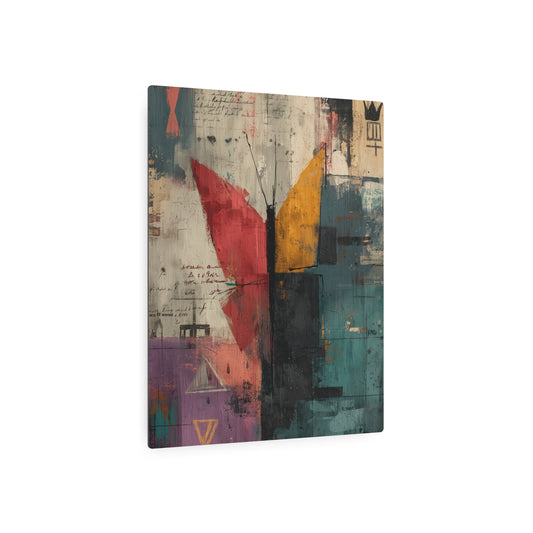 Basquiat Style Butterfly Metal Wall Art & Graffiti Decor - Metal Wall Art Print