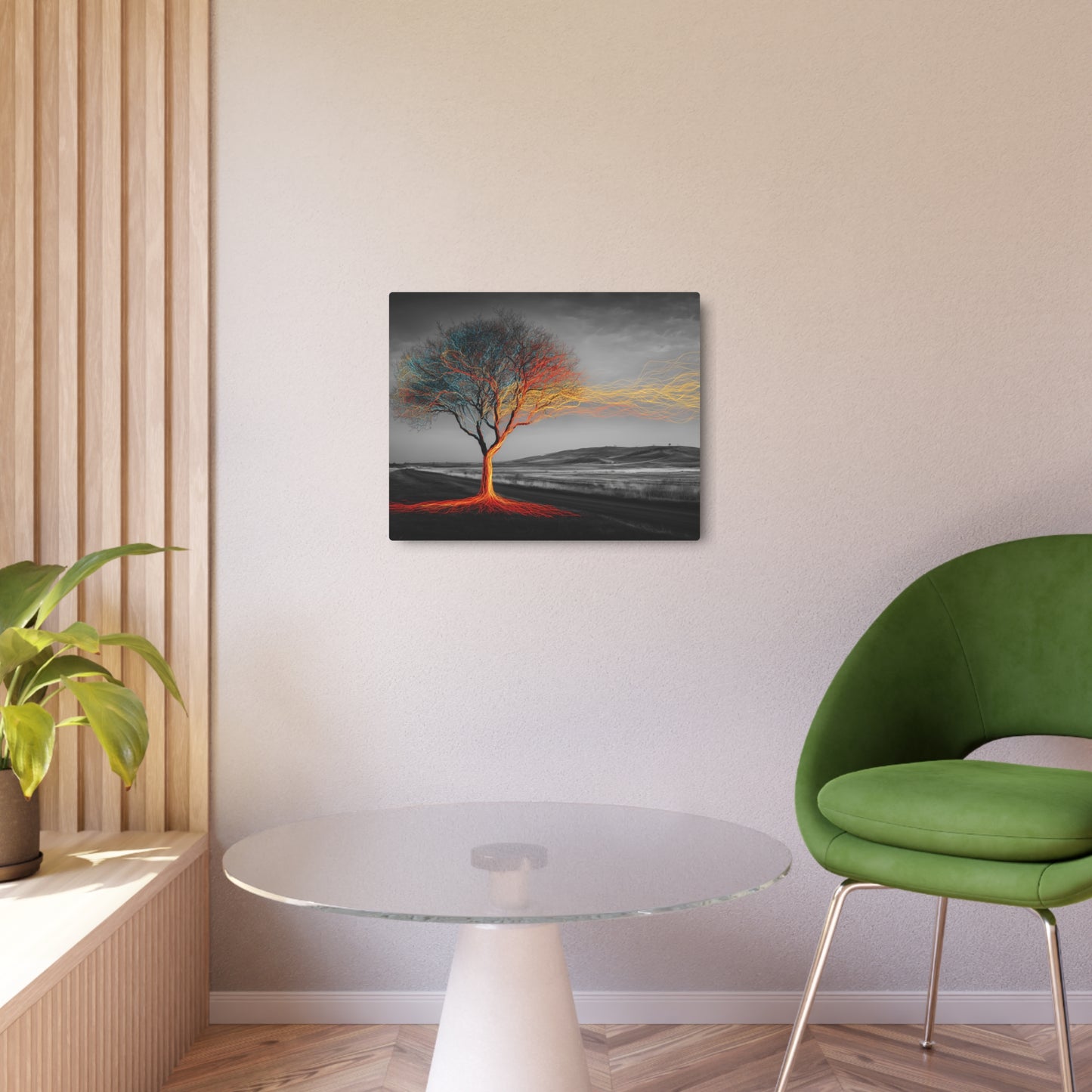 LED Illuminated Metal Wall Art Print: Side Profile View Fomapan