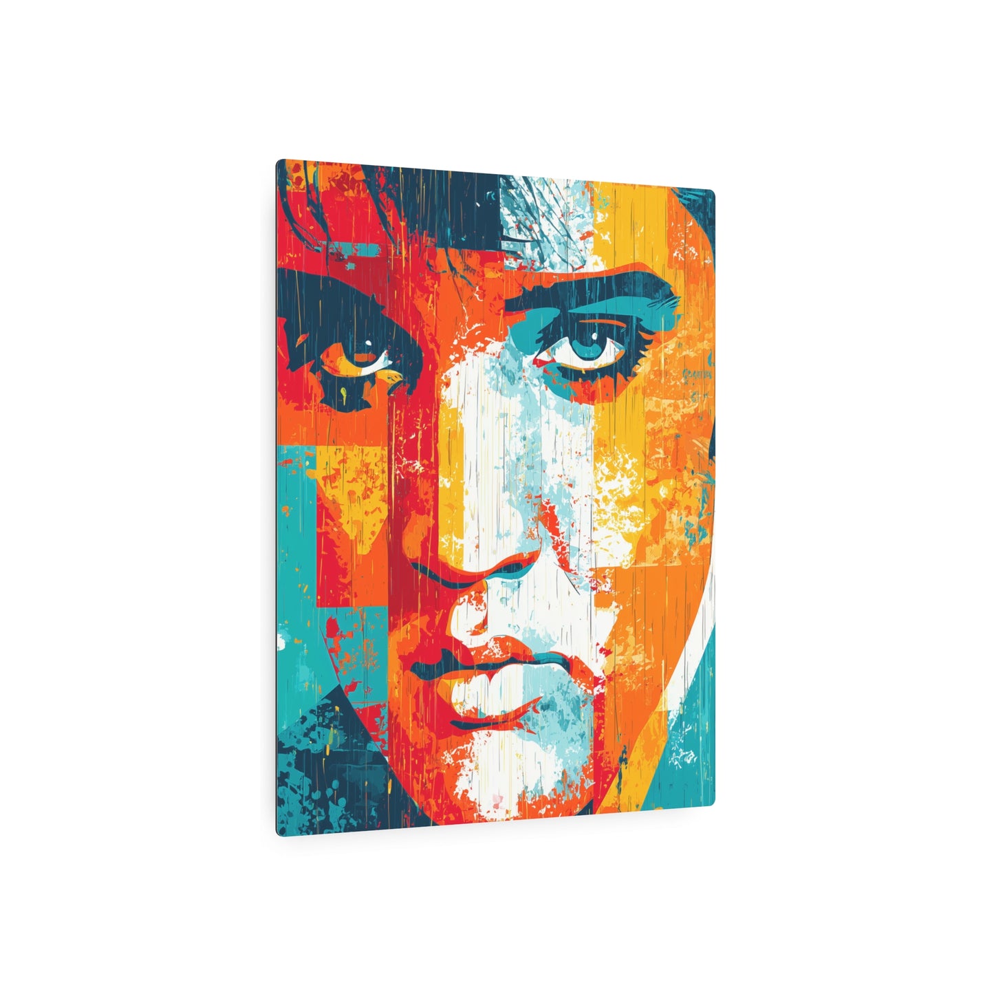 Trendy Pop Art Elvis Presley Metal Wall Art – Colorful, Expressive & Artistic