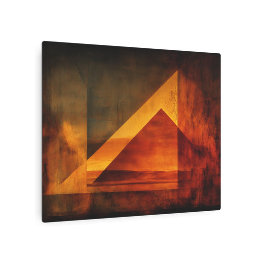 Mark Rothko Style Abstract Metal Wall Art - Morning Architectural Theme - Metal Wall Art Print