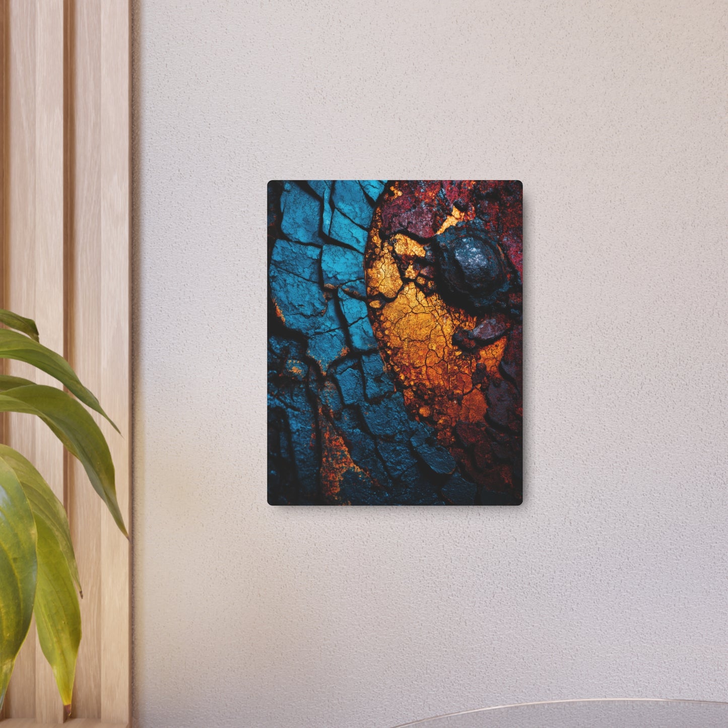 Rustic Beauty Surreal Wall Art Sign – Vibrant Colors, Metal Texture