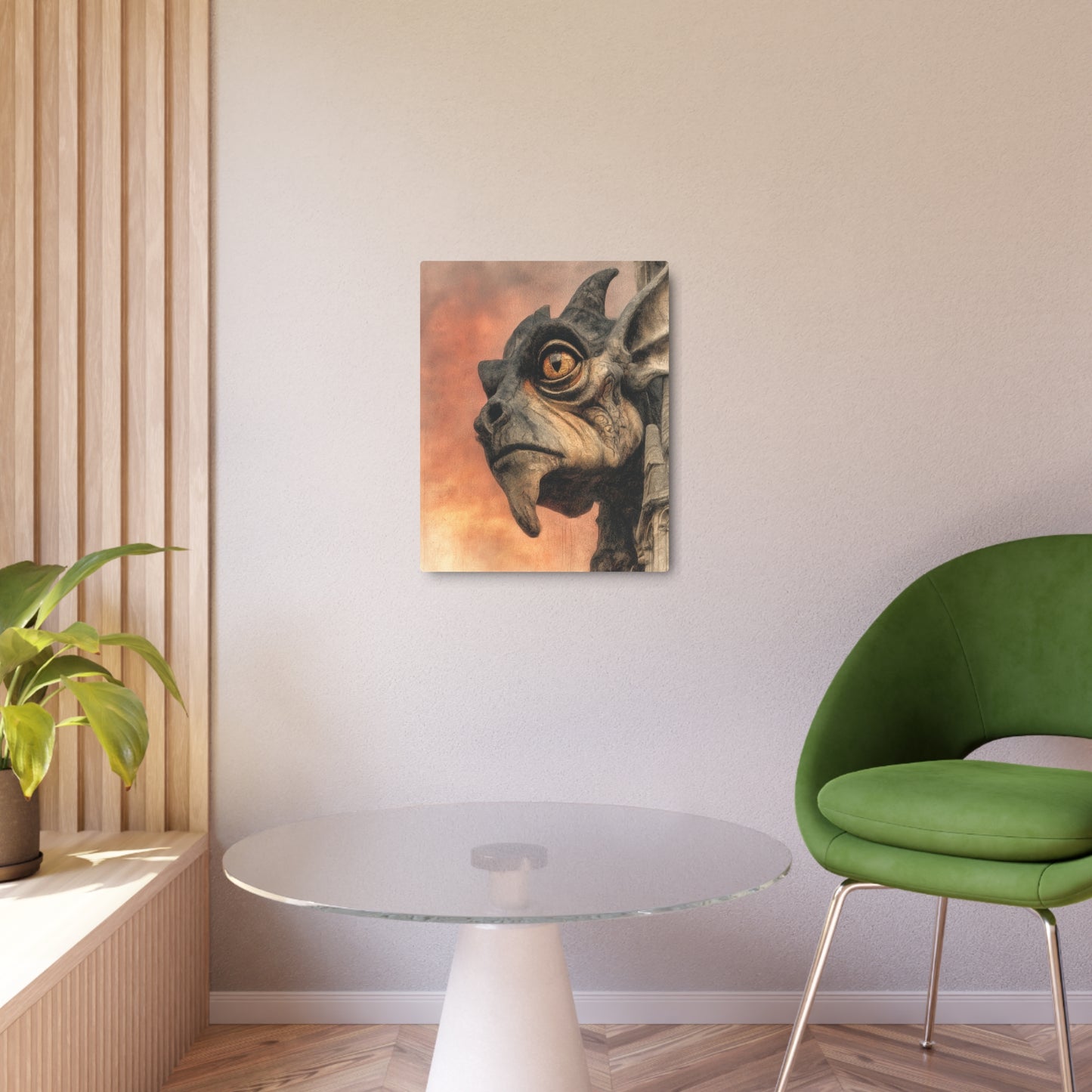 Picasso Inspired Gargoyle Metal Wall Art: Dark Gothic Inspiration