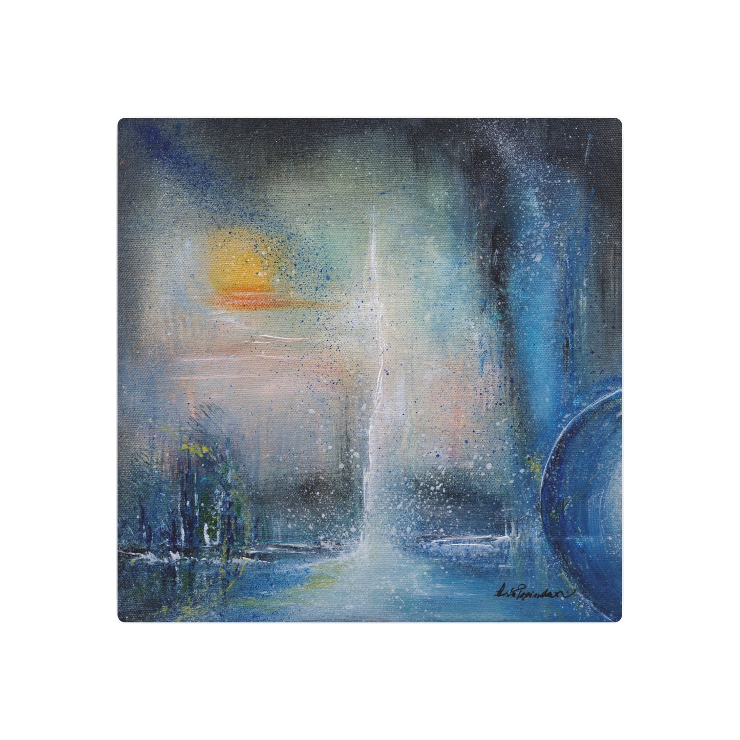Moody Blues Metal Art Sign - Artist Asia Popinska