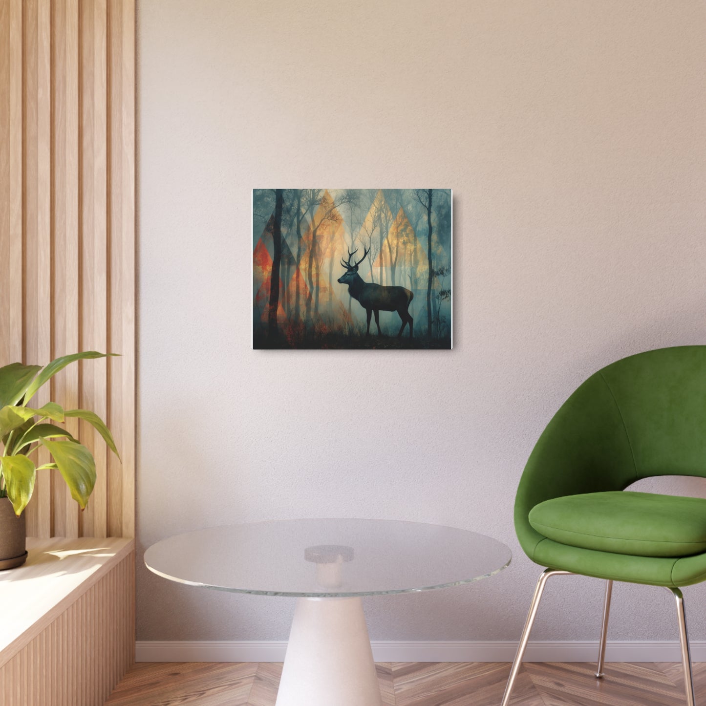 Kazimir Malevich Abstract Art Metal Print Solitary Stag Geometric Wall Art