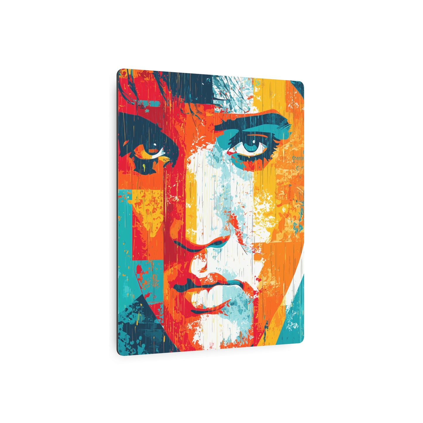 Trendy Pop Art Elvis Presley Metal Wall Art – Colorful, Expressive & Artistic