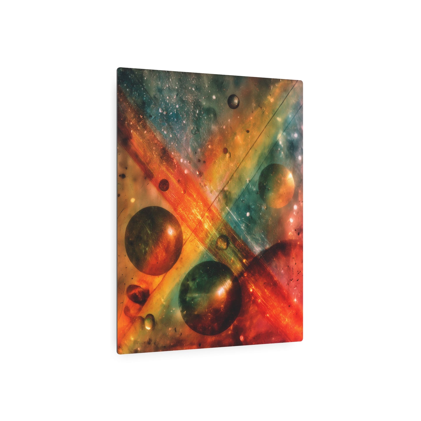 Robust Torchlight Metal Wall Art – Shinning High Angle Fomapan Print - Metal Wall Art Print