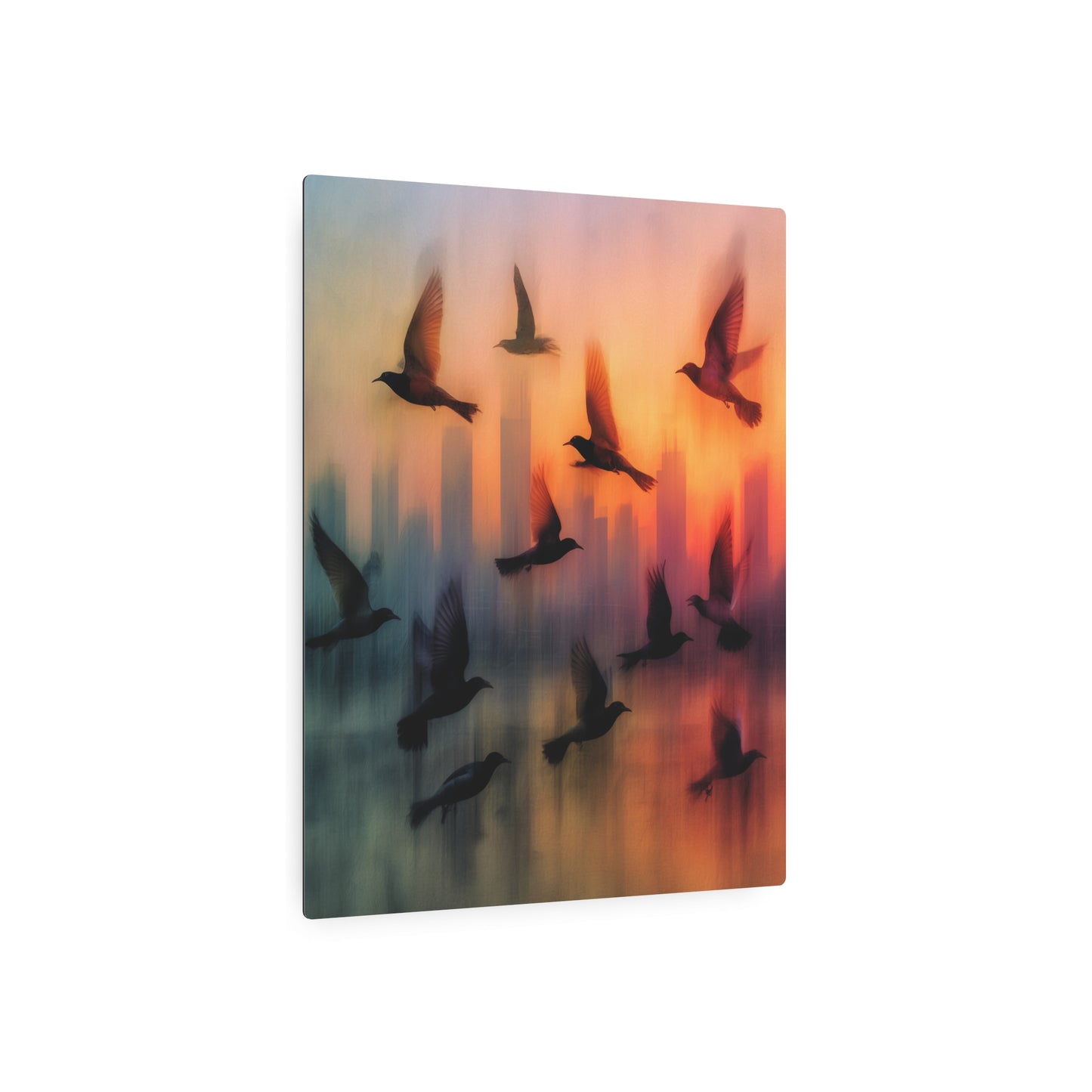 Stunning 'Joan Miro Style' Abstract Bird Metal Wall Art Sign
