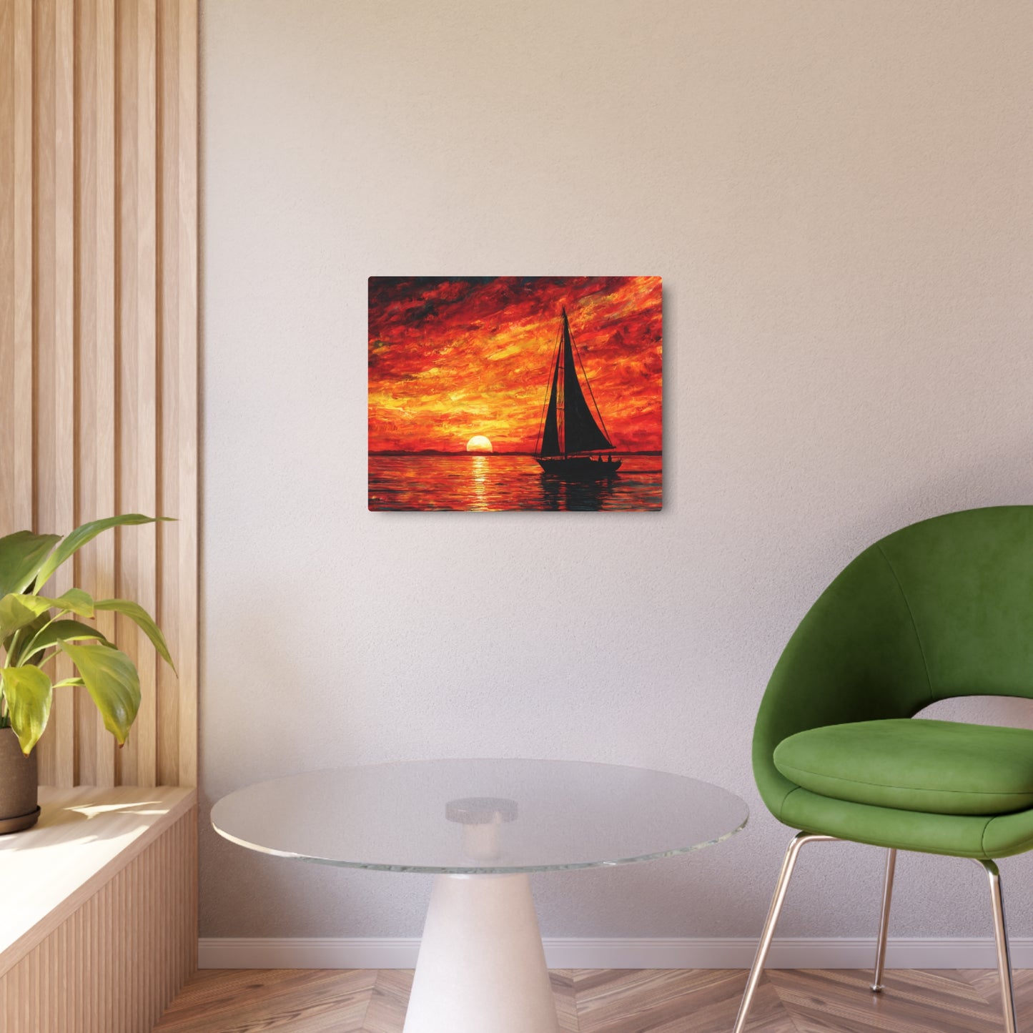 Stunning David Hockney Style Nautical Metal Wall Art | Marine