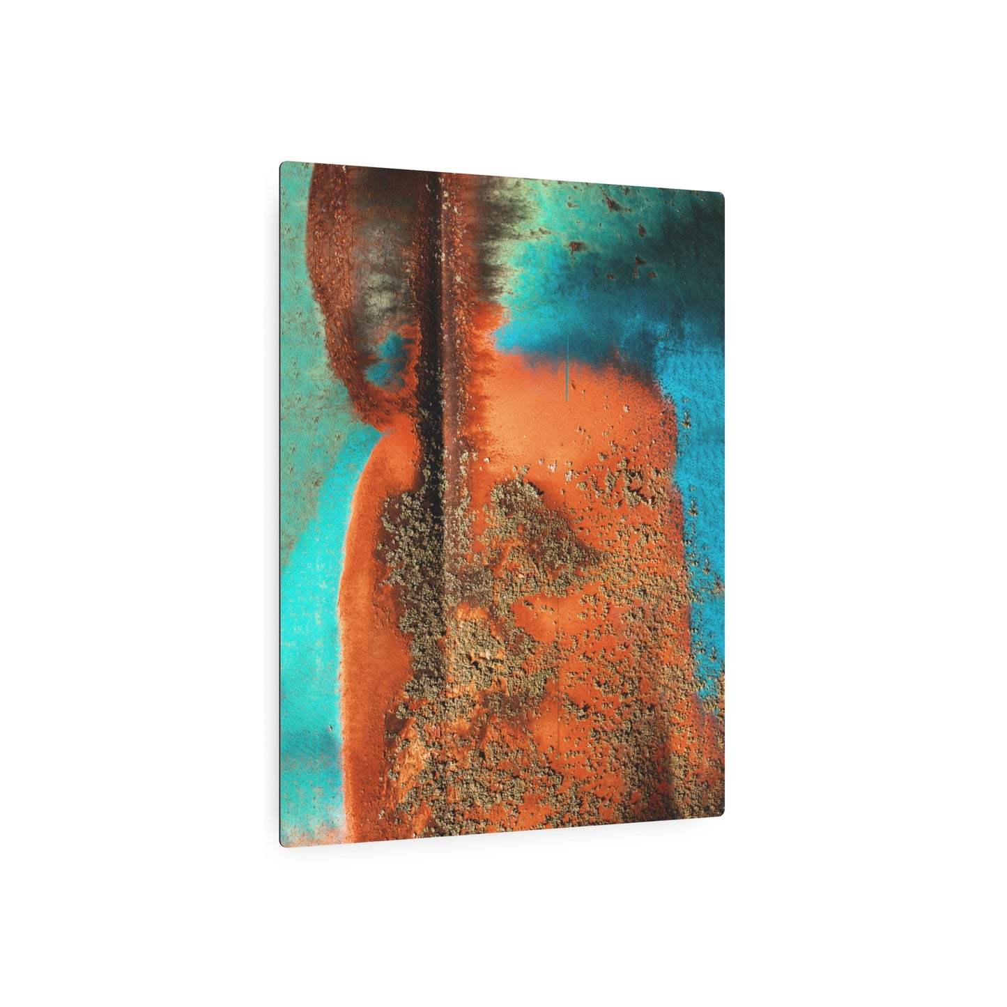 Rustikum - Wild Haired Rust Portrait - Unique 16x20 Metal Print by Asia Popinska
