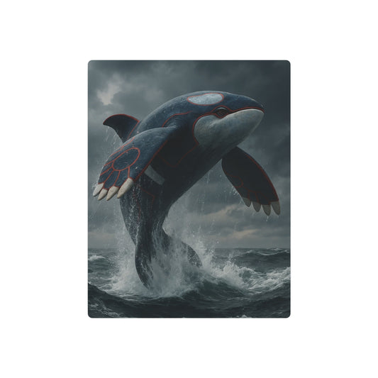 Spectacular Kyogre Pokemon Metal Wall Art | Legendary Water Theme Décor - Metal Wall Art Print
