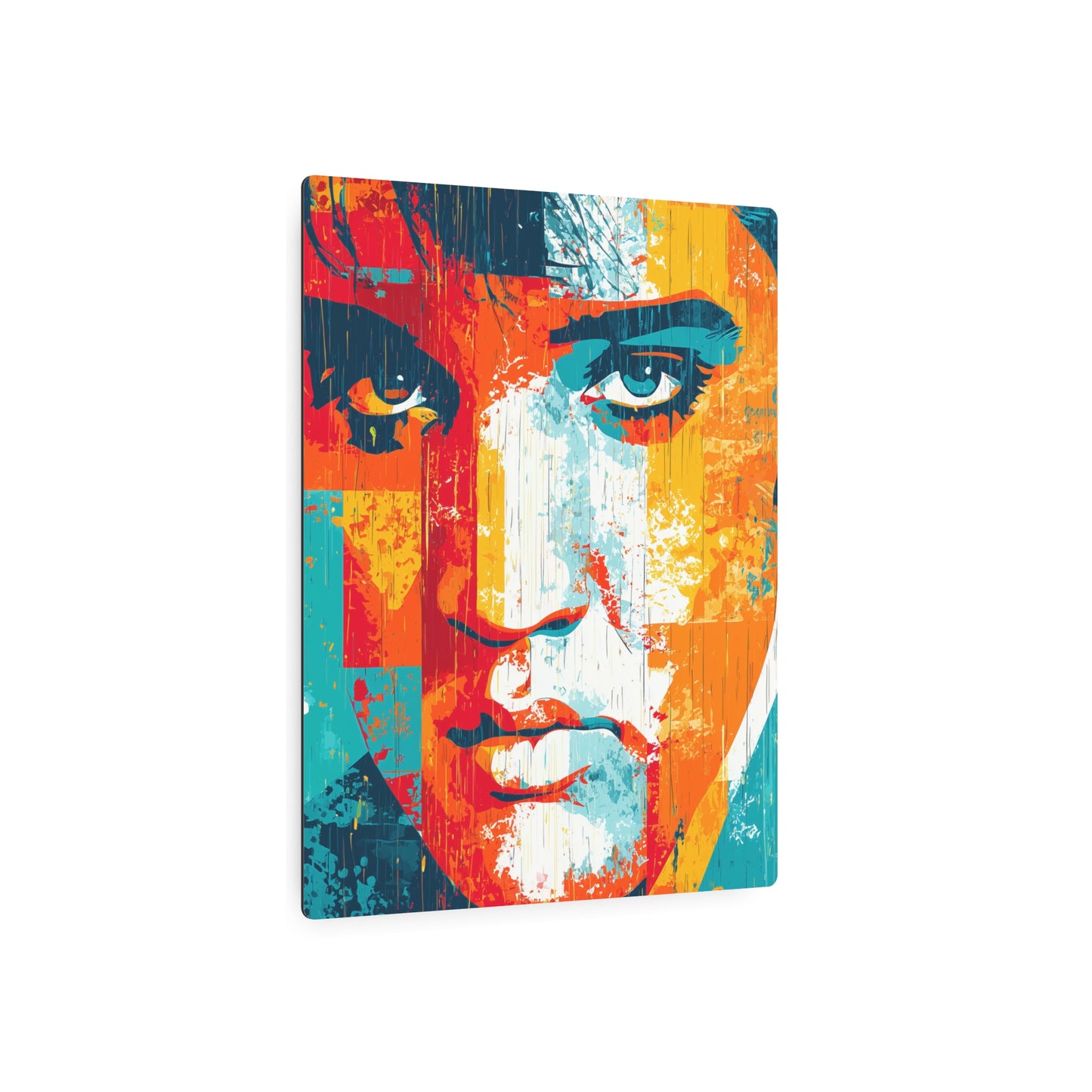 Trendy Pop Art Elvis Presley Metal Wall Art – Colorful, Expressive & Artistic