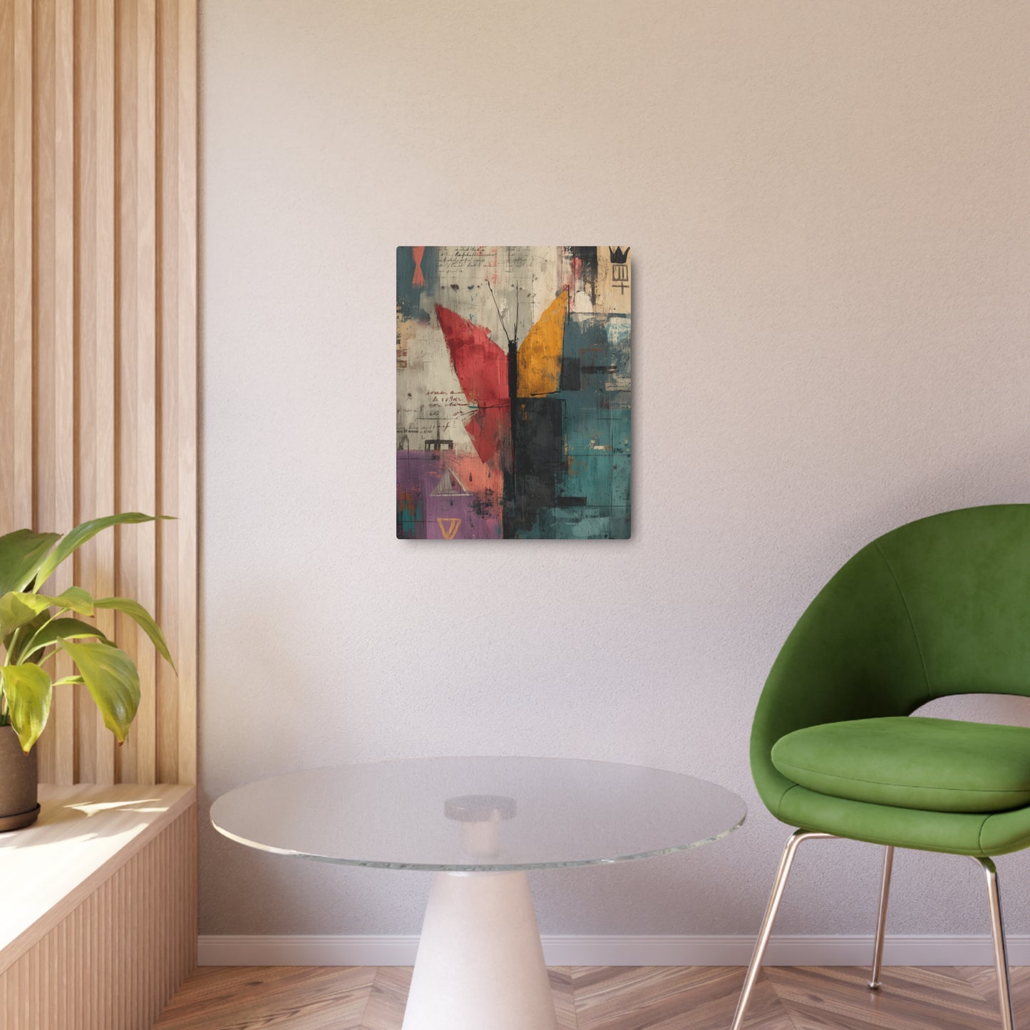 Basquiat Style Butterfly Metal Wall Art & Graffiti Decor