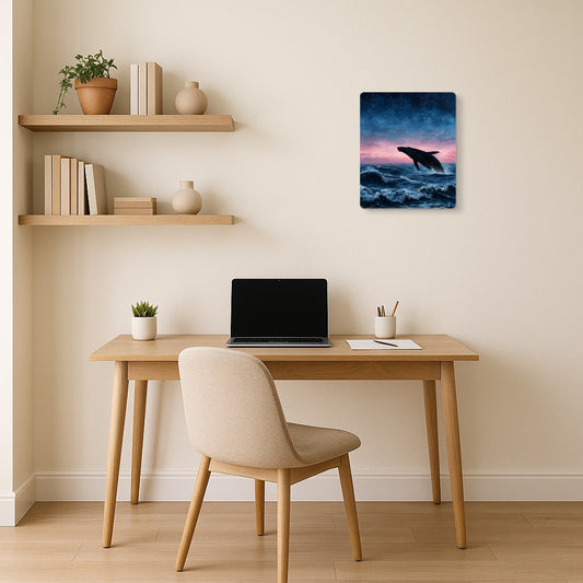 'David Hockney Inspired Metal Wall Art - Nautical Acrylic Type Painting Reprint - Metal Wall Art Print