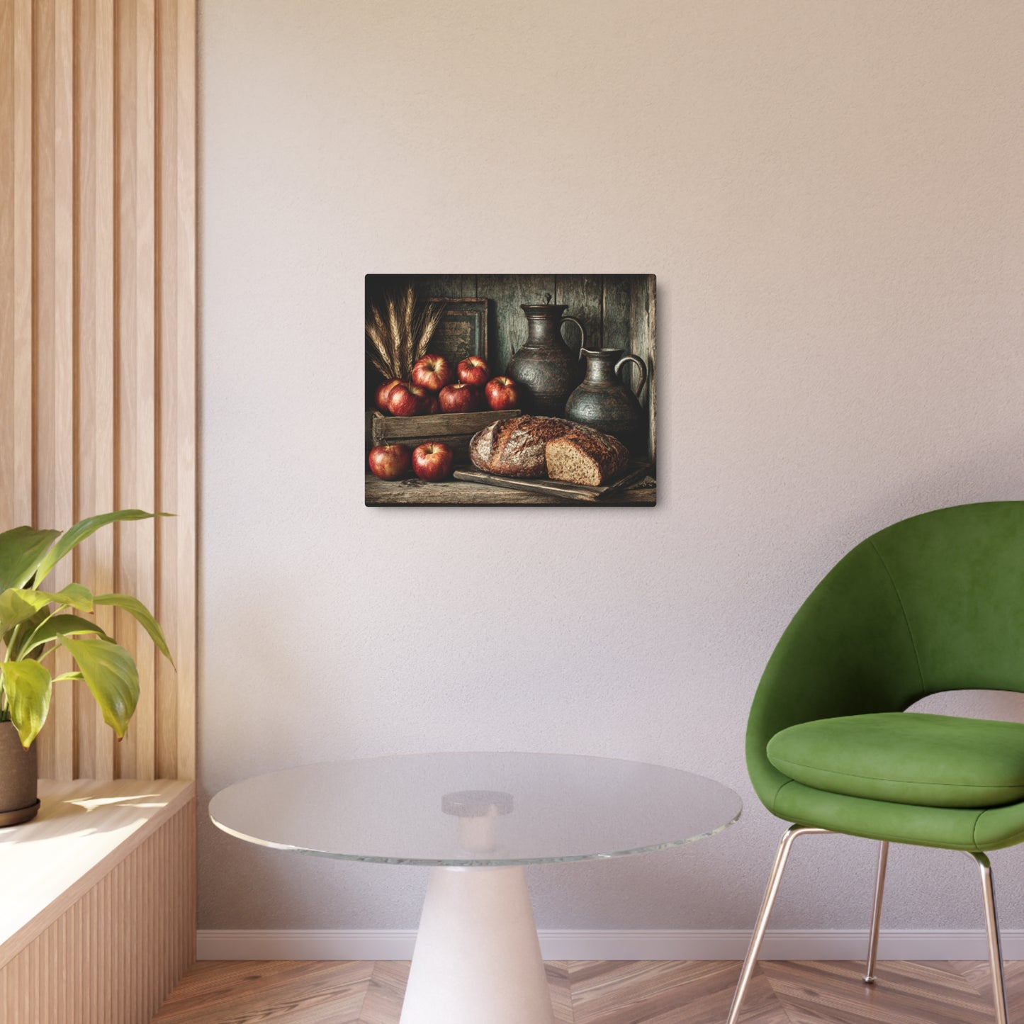Rustic Metal Wall Art Print for Kitchen Decor – Eye-Catching Still Life