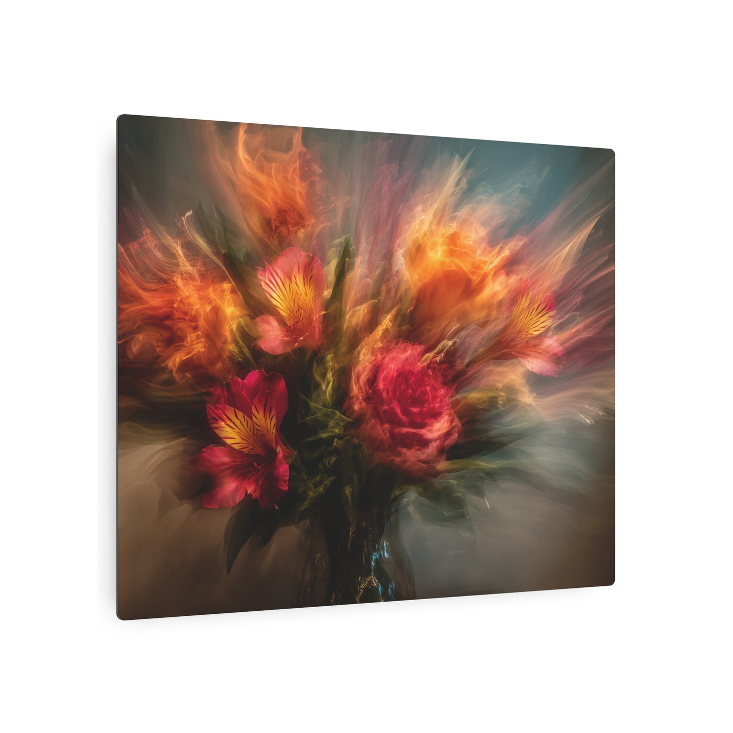 Willem de Kooning Inspired Metal Wall Art – Abstract Floral - Metal Wall Art Print