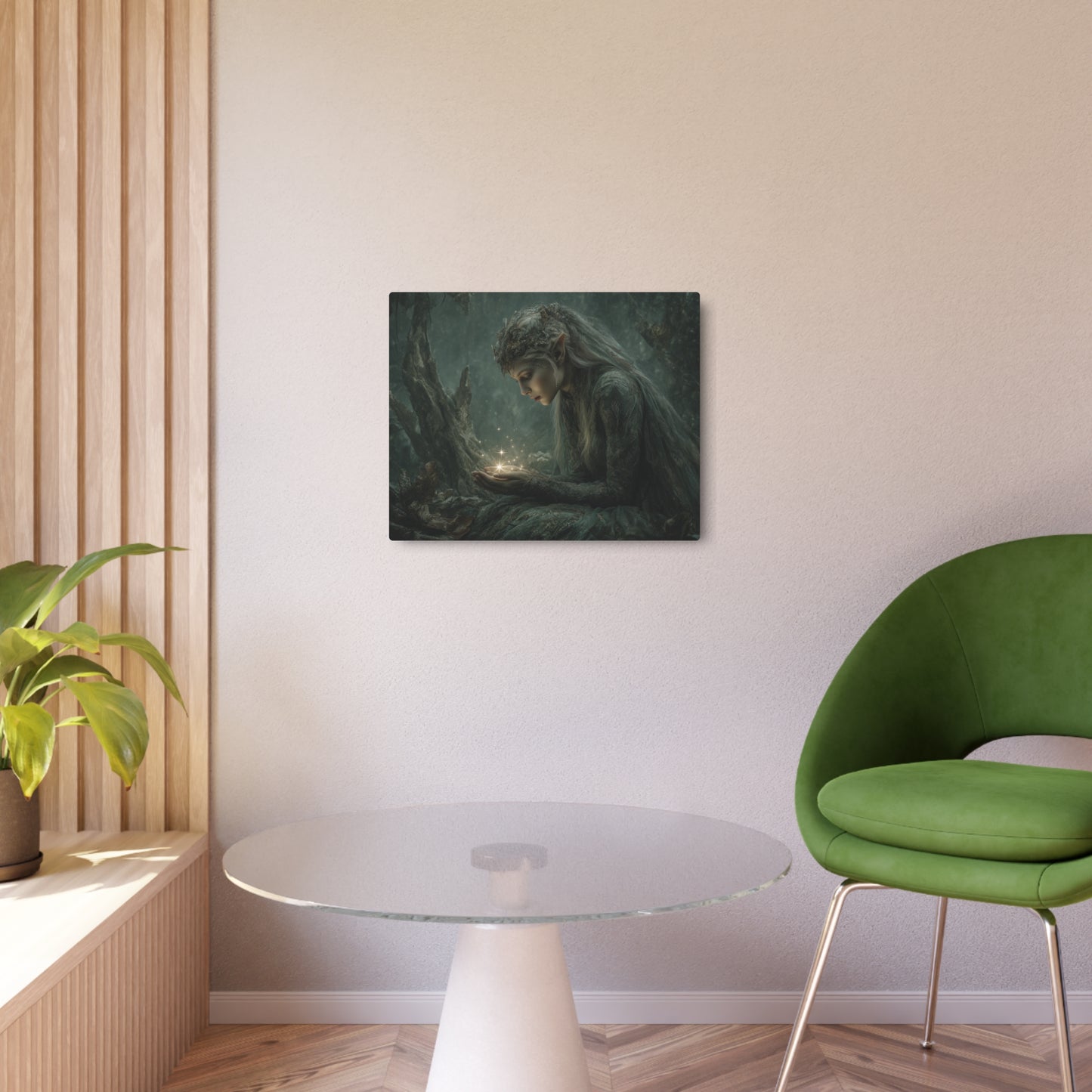 Mystical Forest Elf Metal Wall Art – Enchanting Home Decor Element