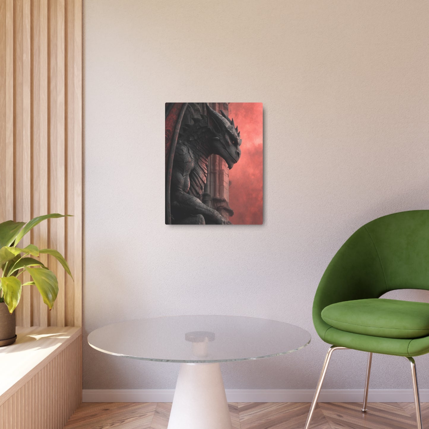 Aaron Griffin Inspired Gothic Gargoyle Metal Wall Art