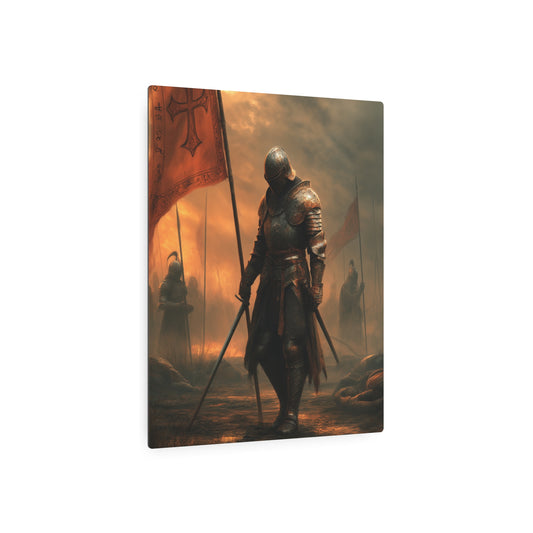 Gothic Knight Spectral Metal Wall Art in Craig Mullins Style - Metal Wall Art Print
