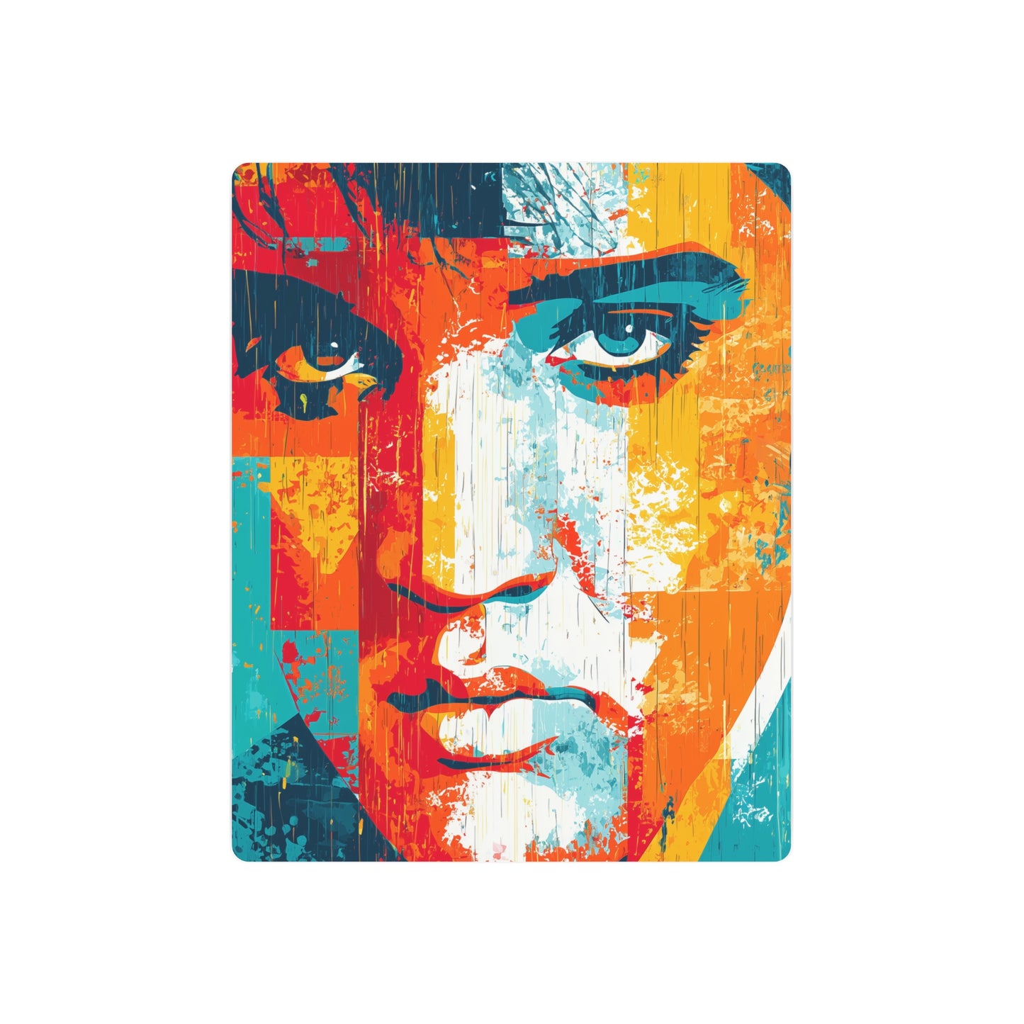 Trendy Pop Art Elvis Presley Metal Wall Art – Colorful, Expressive & Artistic - Metal Wall Art Print