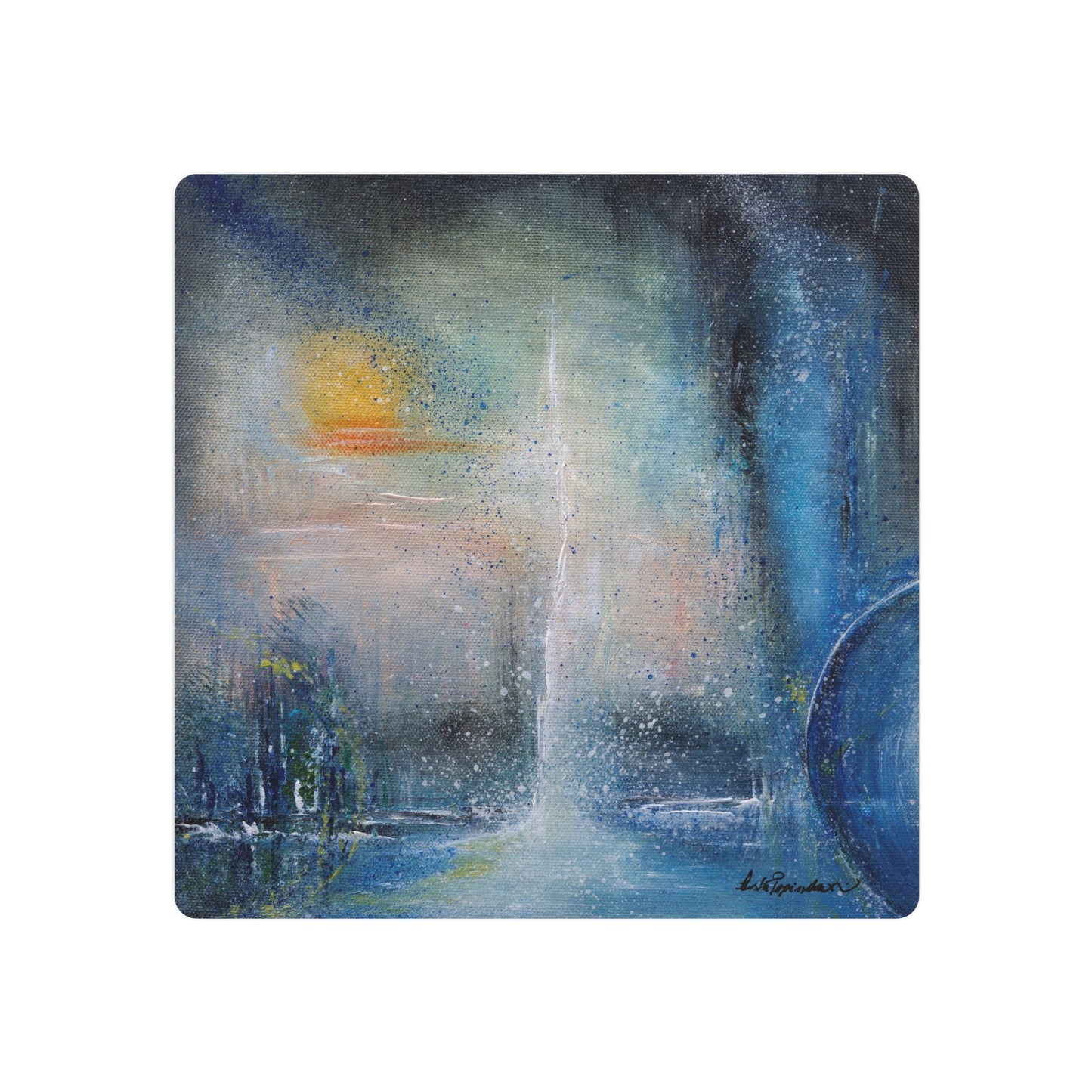 Moody Blues Metal Art Sign - Artist Asia Popinska