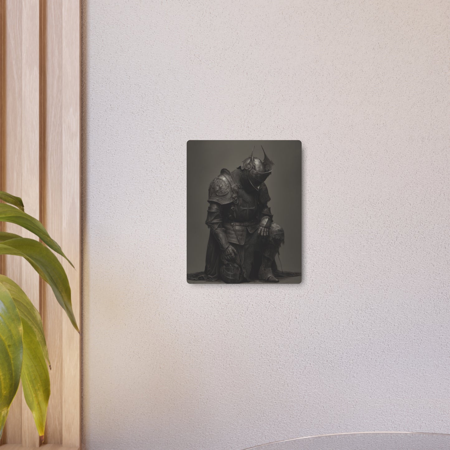 "Last Stand" Medieval Knight Metal Wall Art - Full Plate Armour Decor