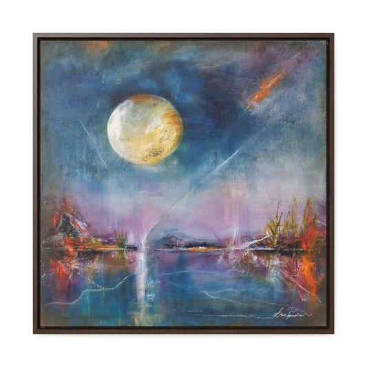 Celestial Feast by Asia Popinska, Celestial Art Painting Reprint on Floating Gallery Canvas - Metal Wall Art Print