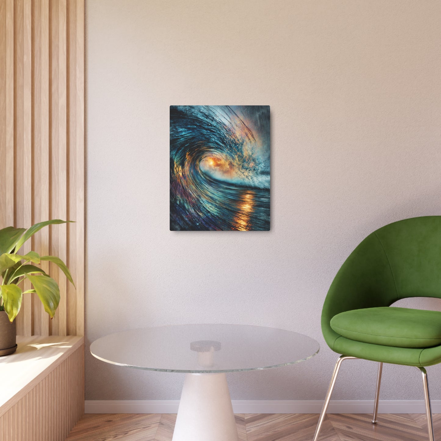 Nautical Abstract Metal Wall Art in Joan Mira Style - Marine Accents