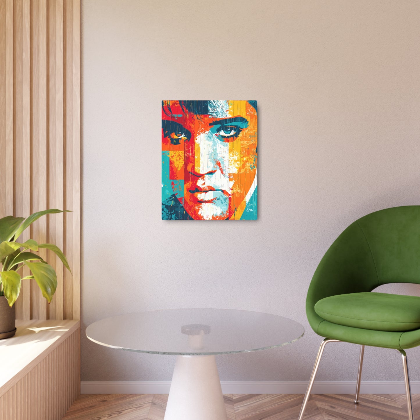 Trendy Pop Art Elvis Presley Metal Wall Art – Colorful, Expressive & Artistic