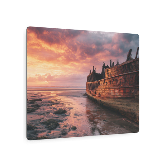 Nautical Pirate Ship Wall Art – Unique Metal Décor with Fujifilm Pro 4 - Metal Wall Art Print