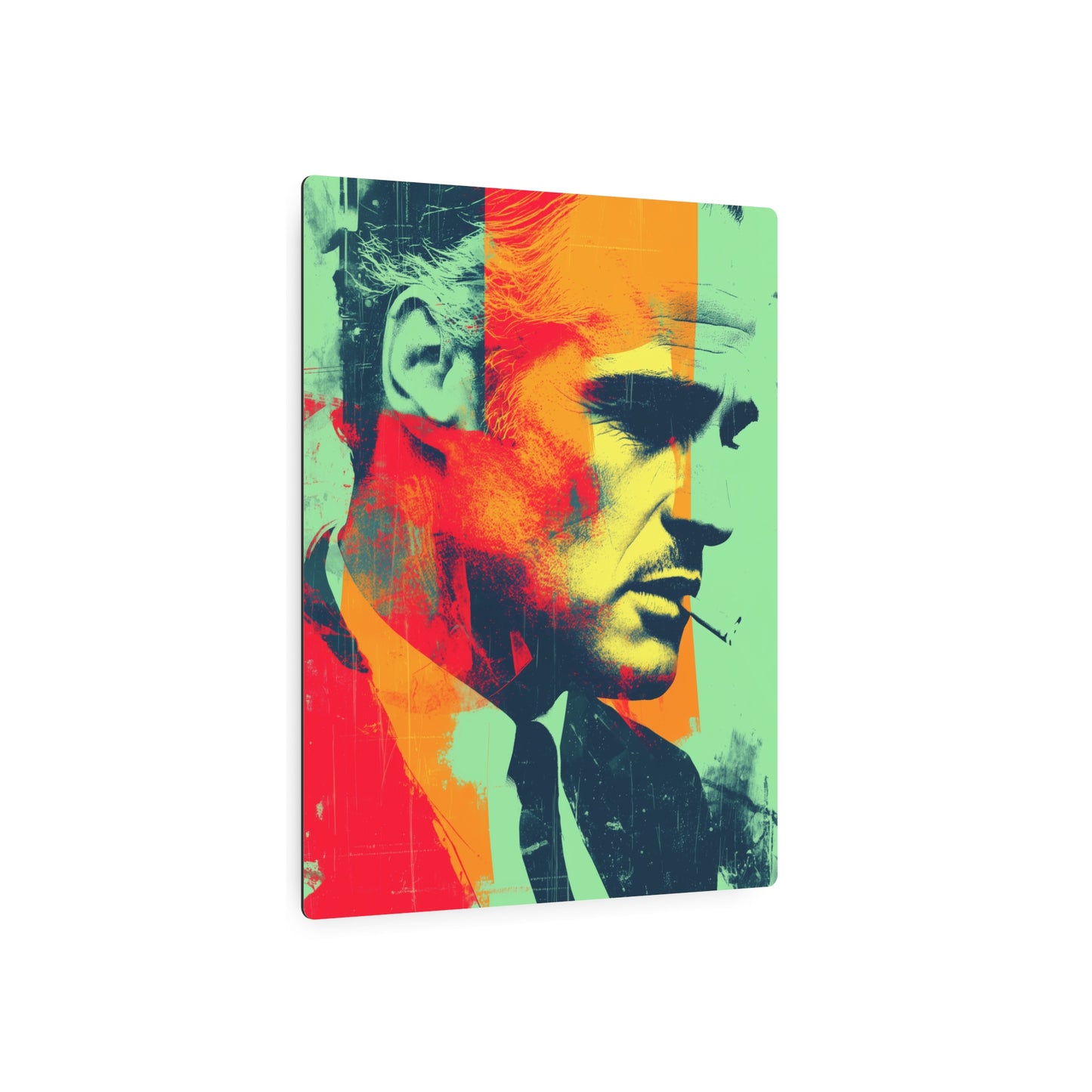 "Vintage Marlon Brando Pop Art Metal Wall Sign - Colorful Retro Decor"
